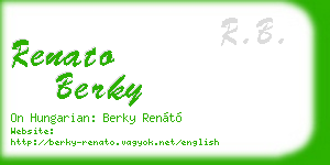 renato berky business card