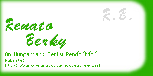 renato berky business card